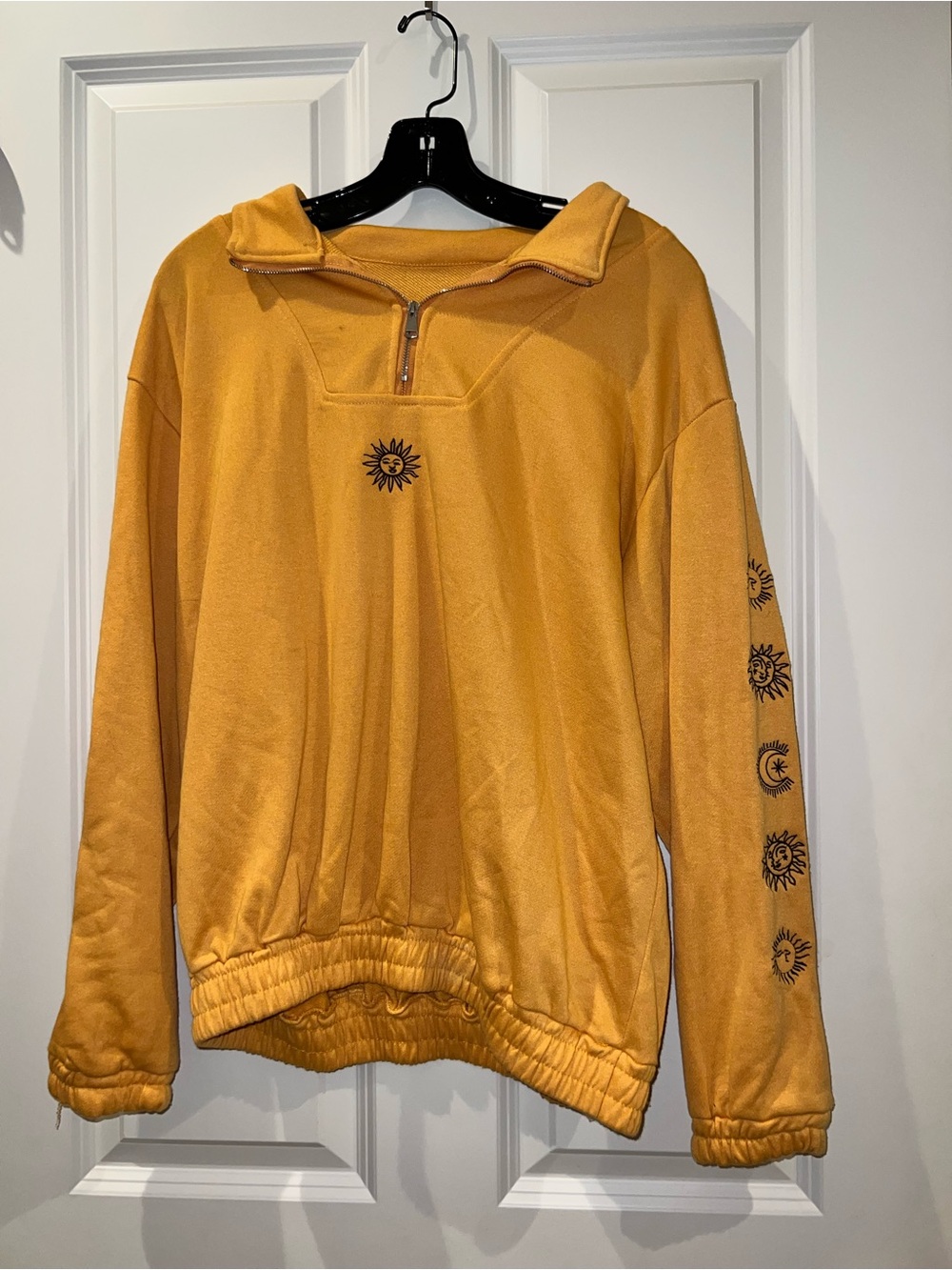Celestial Half‑Zip Sweatshirt